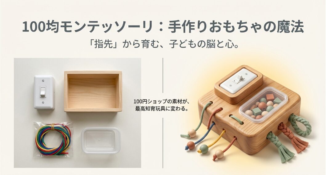100均の材料で作るモンテッソーリ流おもちゃ