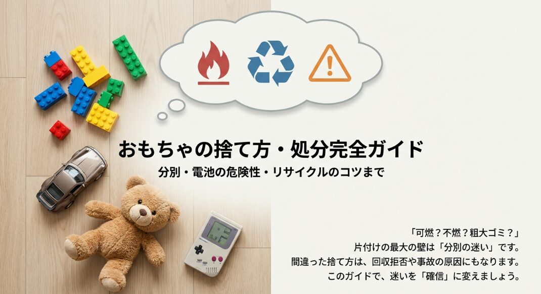おもちゃを賢く処分・分別する方法