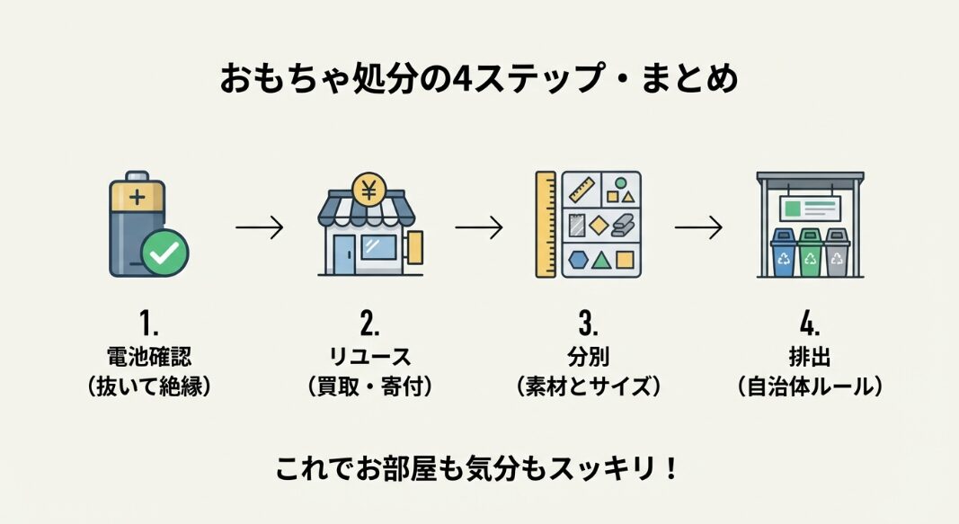 おもちゃの処分・お片付けのまとめ