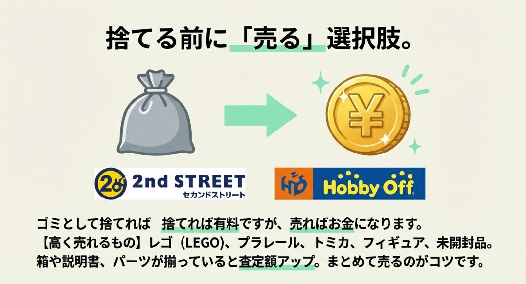 リサイクルショップへの持ち込みと寄付