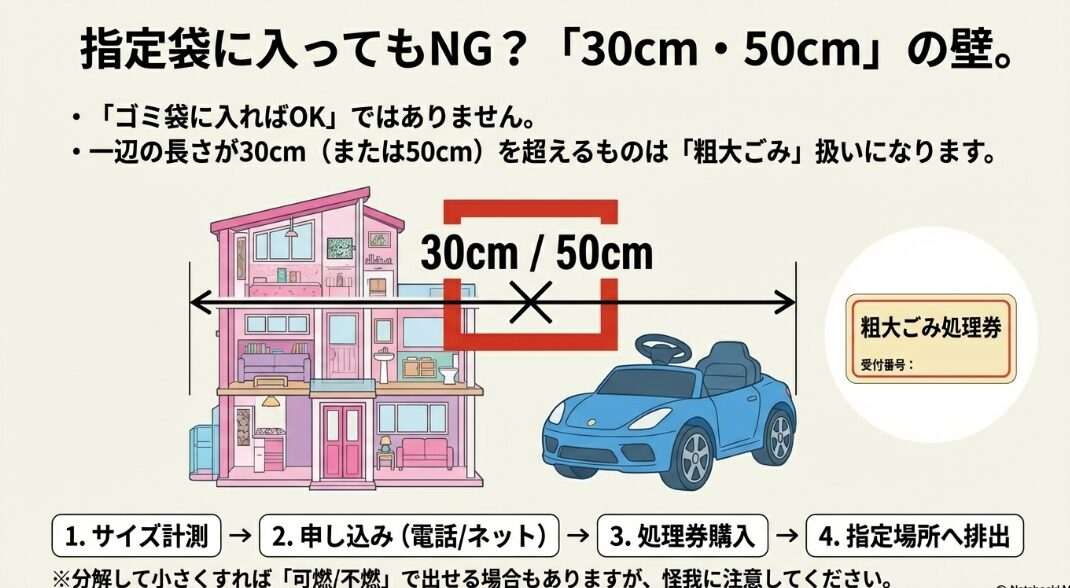 ジャングルジムなどの大型遊具の処分