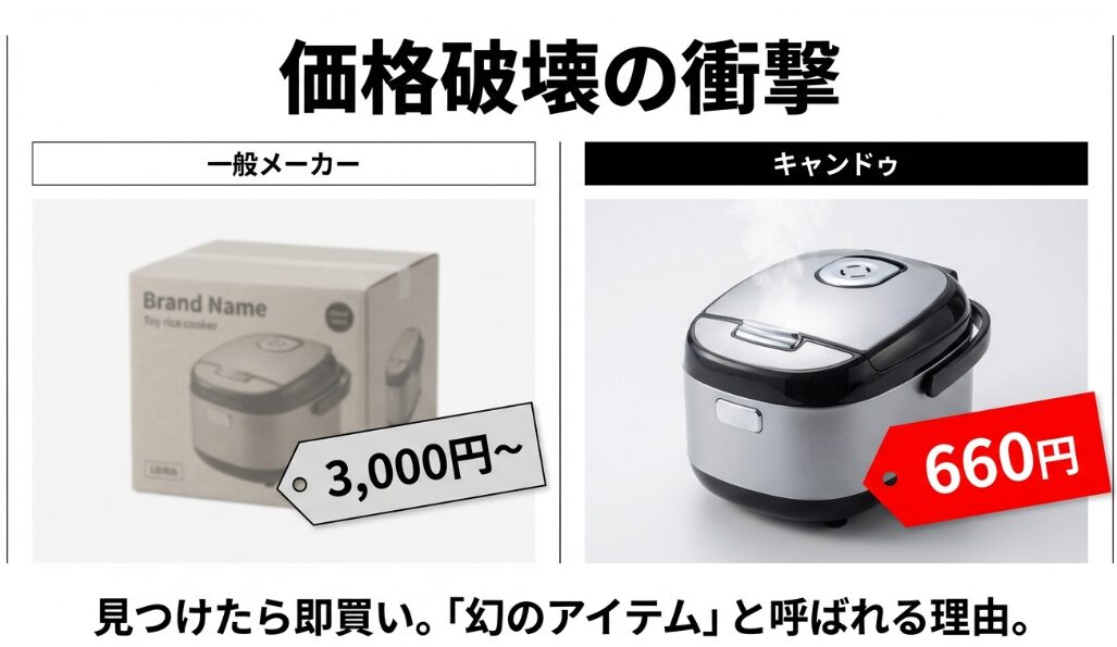 キャンドゥの炊飯器セット内容