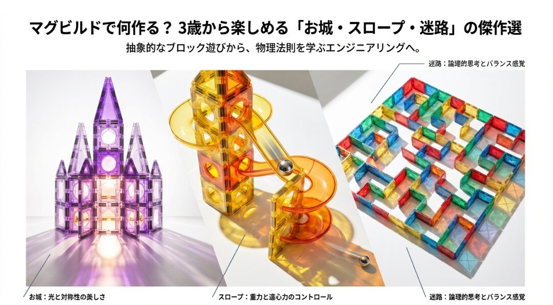 マグビルドで作ったカラフルな作品例