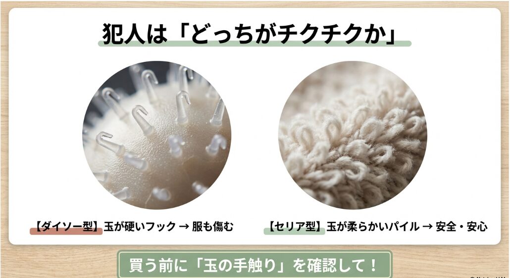 土台のプラスチックからテープごとペロッと剥がれてしまうことがあります。