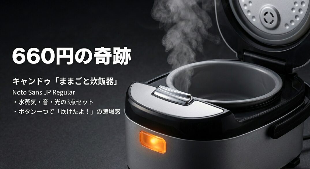 キャンドゥの本格的な炊飯器おもちゃ