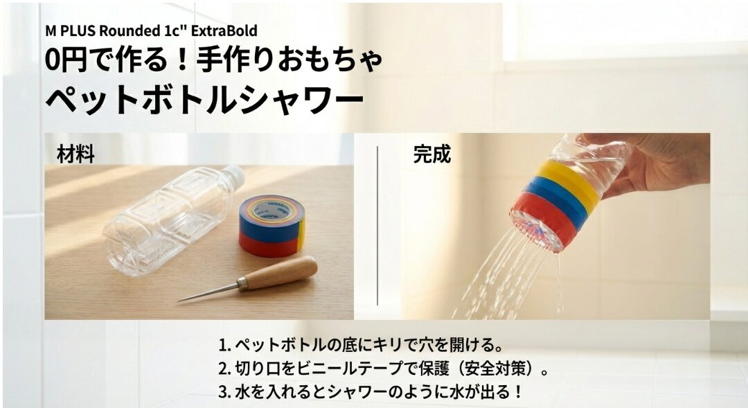 100均のドレッシングボトルで作る手作り水鉄砲