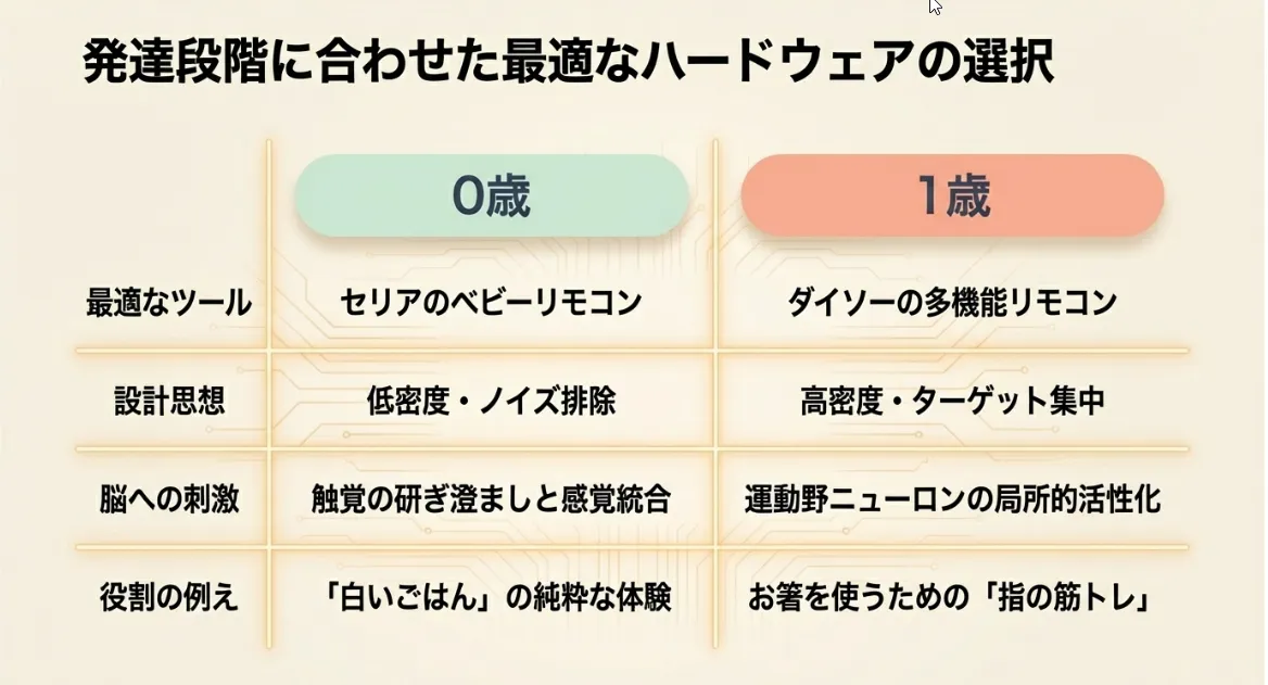 0歳はセリア！シンプルなボタン配置で「押す感覚」を研ぎ澄ます
