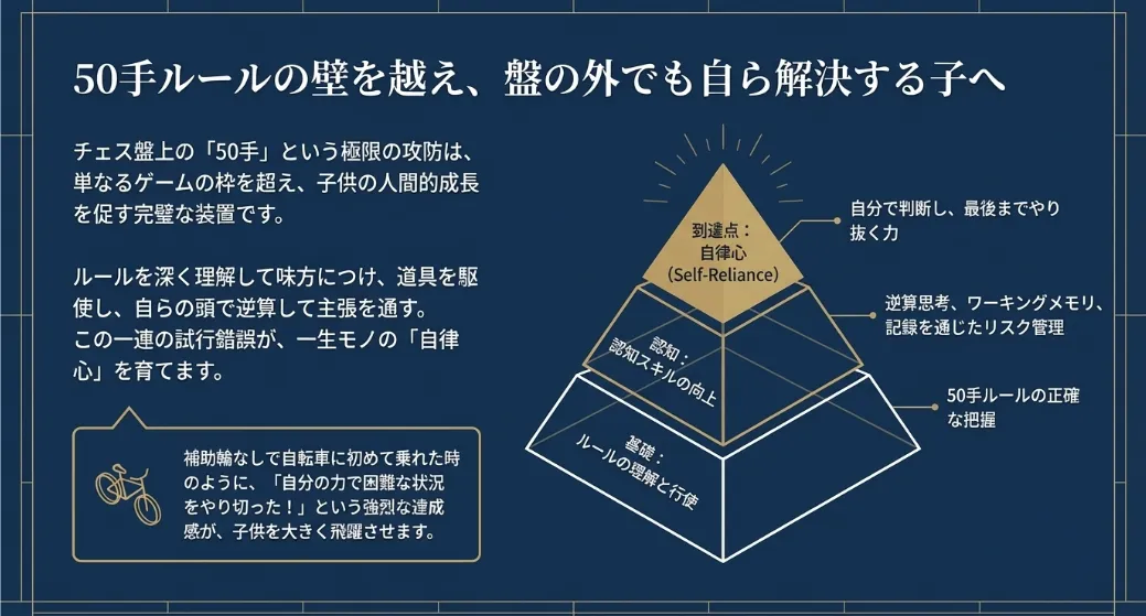 50手の壁を越えた先に子供たちの「真の自律」がある