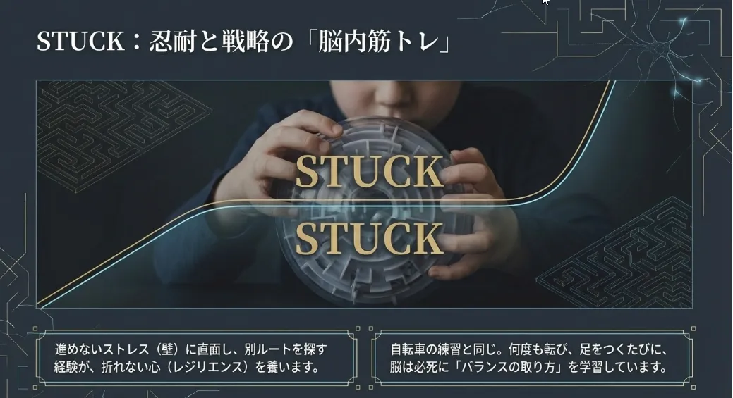 Stuckは忍耐力の宝庫！停滞を乗り越える逆向き探索の戦略