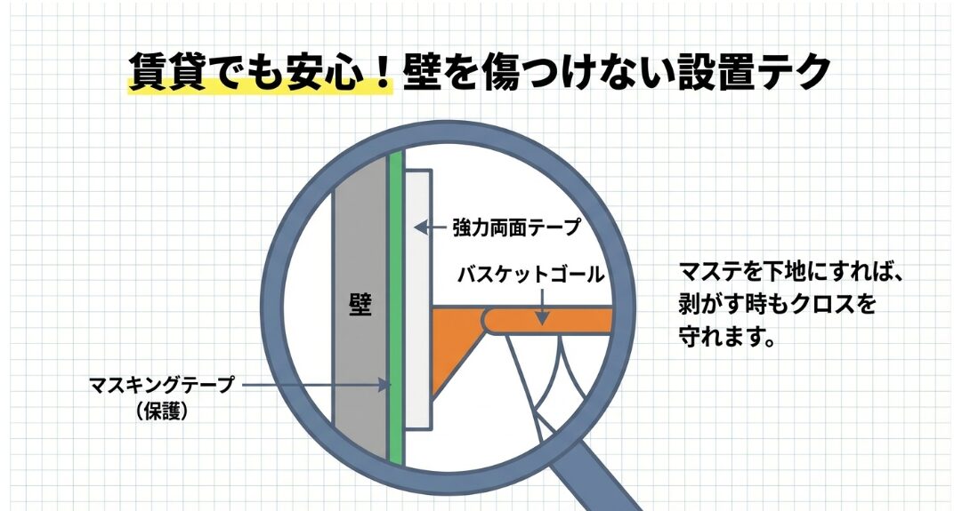壁を傷つけない