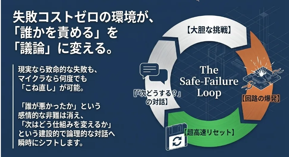 「失敗のコスト」が低い環境こそが大胆な挑戦と論理的対話を生む