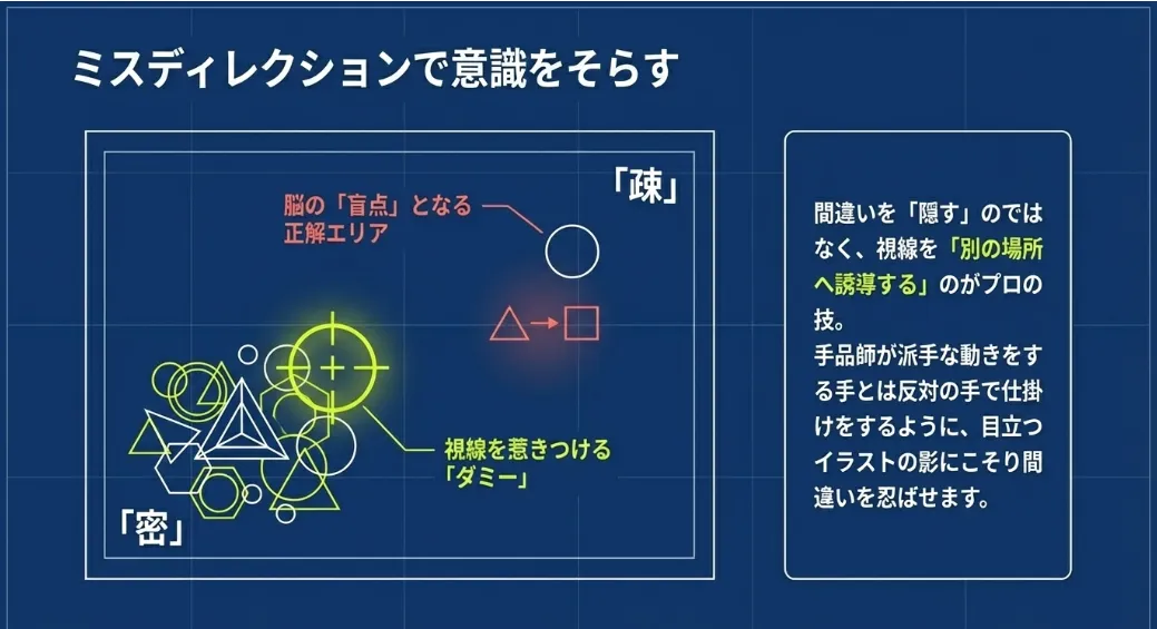 「疎密」で意識をそらす！注意の資源をコントロールするコツ