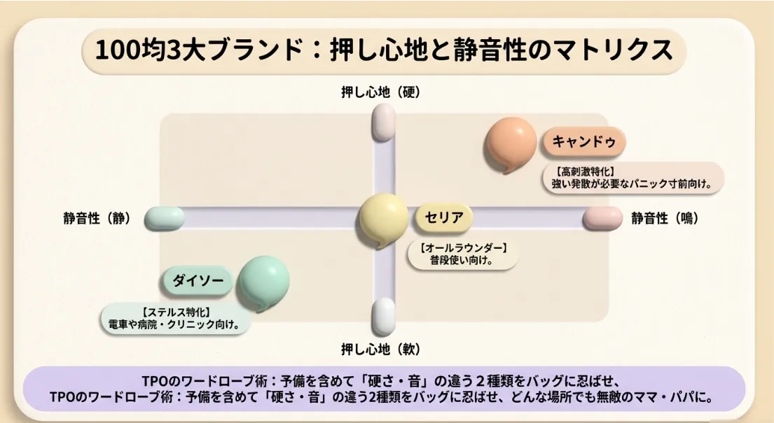 【2026最新】100均3社の押し心地と静音性を徹底比較
