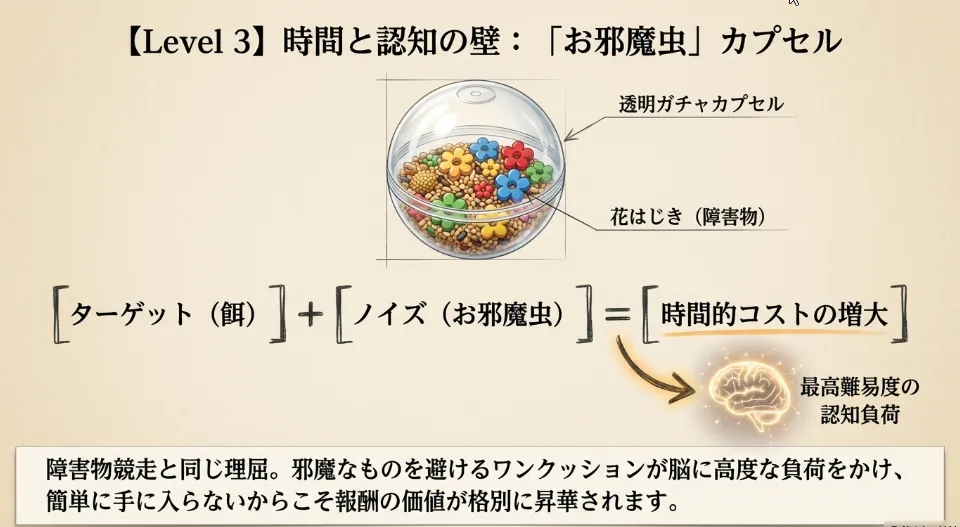 【上級】ガチャカプセルと「お邪魔虫」の試練