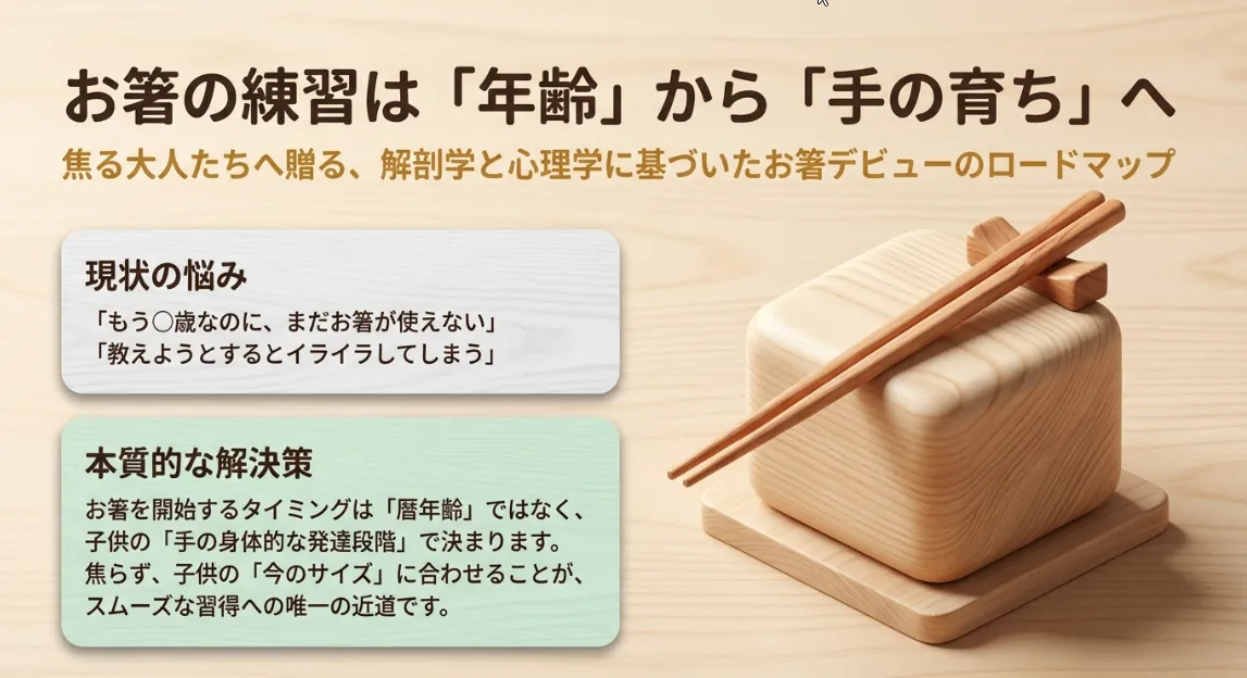 お箸の練習はいつから？