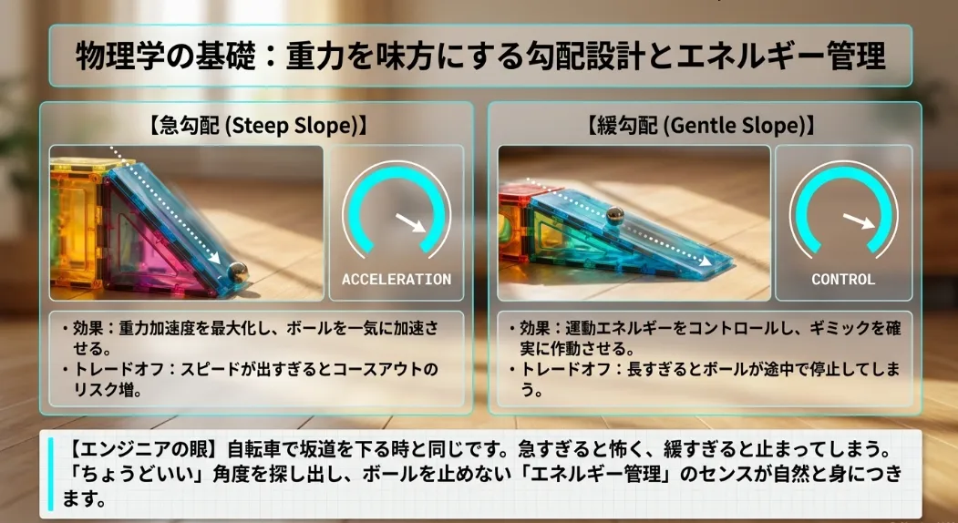 ただの迷路じゃない！分岐パーツで「物理回路」を構築する遊び