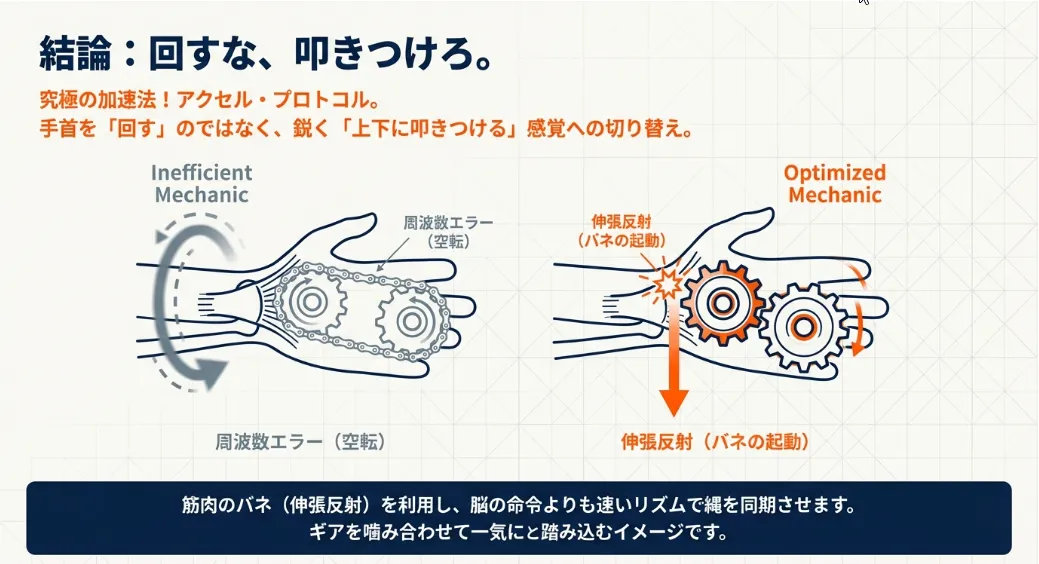なぜ手首を「回す」と失敗する？物理で解き明かす周波数エラー