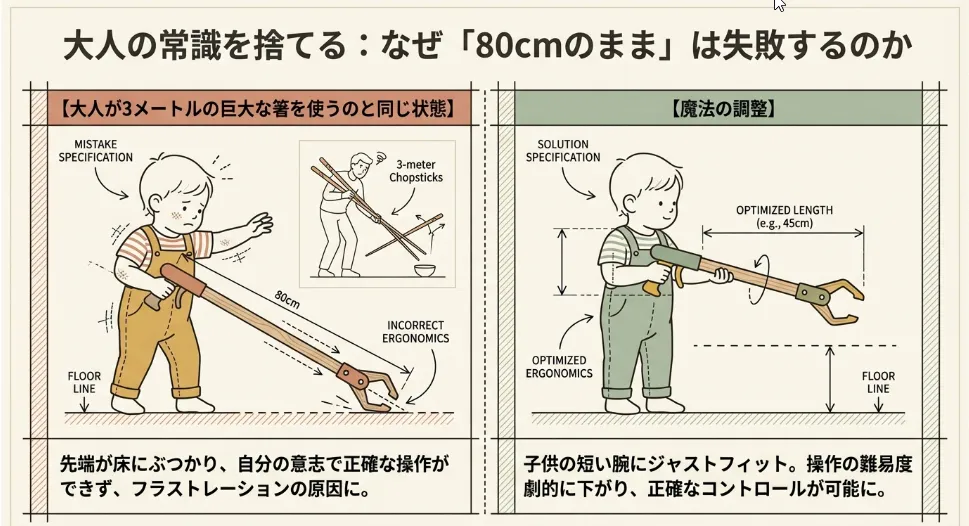 なぜ短いと力が伝わる？テコの原理で解く「把握力」の秘密