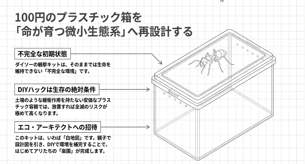 アリの巣観察キットをダイソーで！