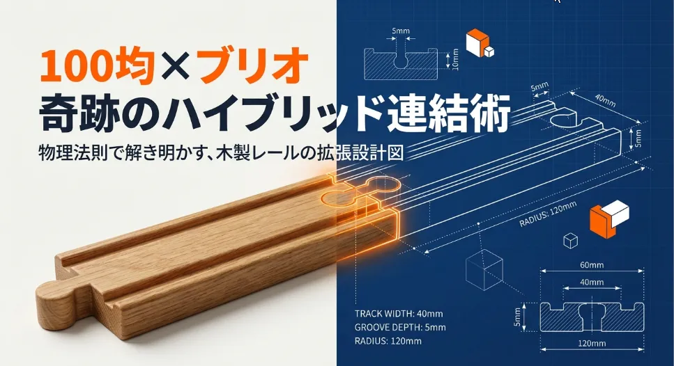 キャンドゥ木製レールの互換性をミリ単位で実測！