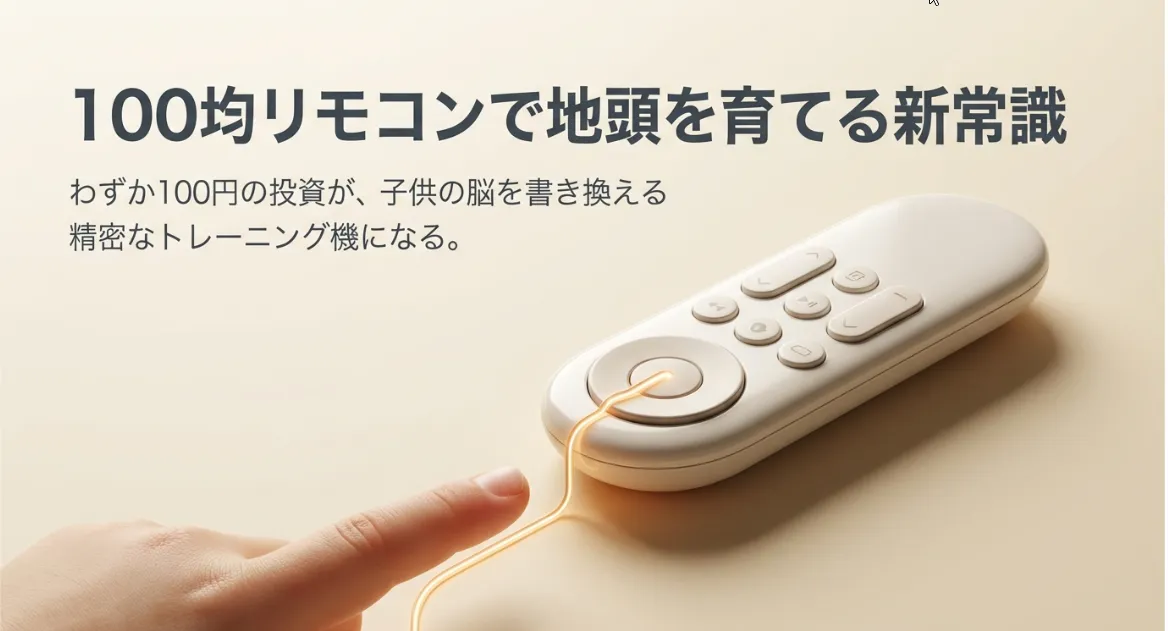 ダイソーのリモコンおもちゃで地頭を育てる！