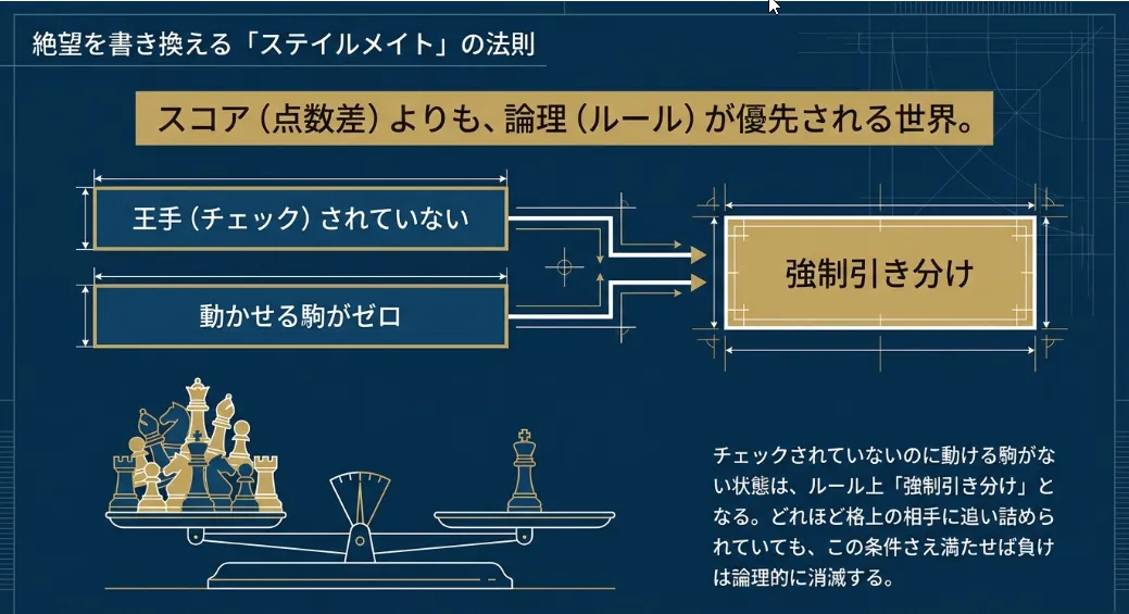チェスの引き分けは「負けのキャンセル」を狙う究極の知略