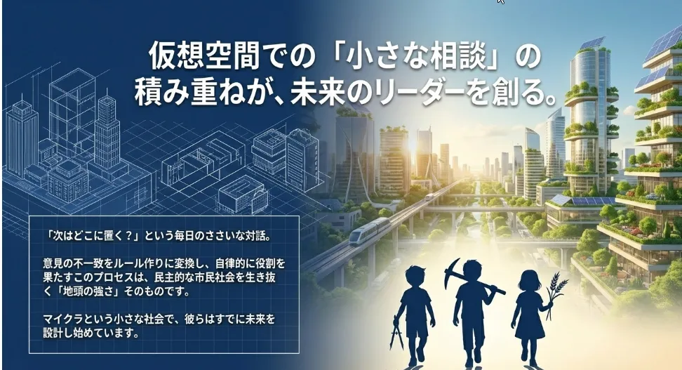 仮想空間でのコンセンサス形成が未来を生き抜く自律的な地頭を作る