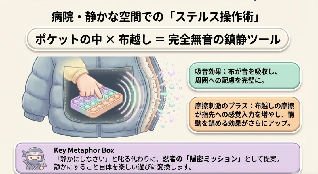 周囲の目が気にならない！静かな場所で使う「ステルス操作術」