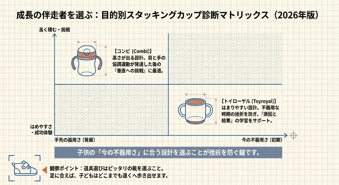 地頭を育てる！発達段階に合わせたスタッキングカップ3選