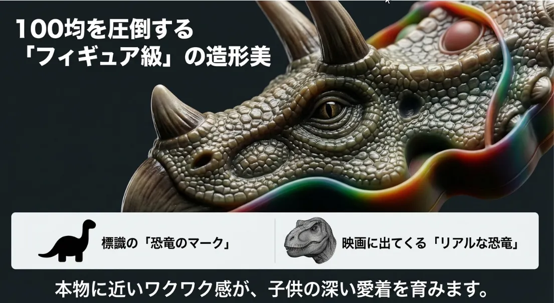 子供の食いつきが別物！恐竜や動物の「フィギュア級造形」