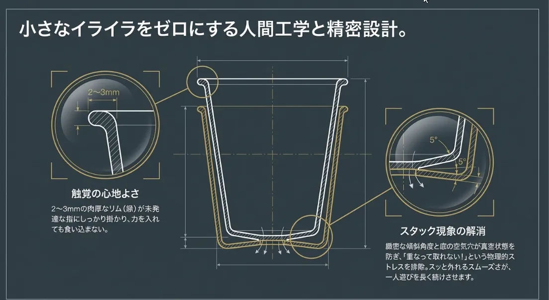 小さなイライラをゼロに！人間工学に基づく「把持」の設計