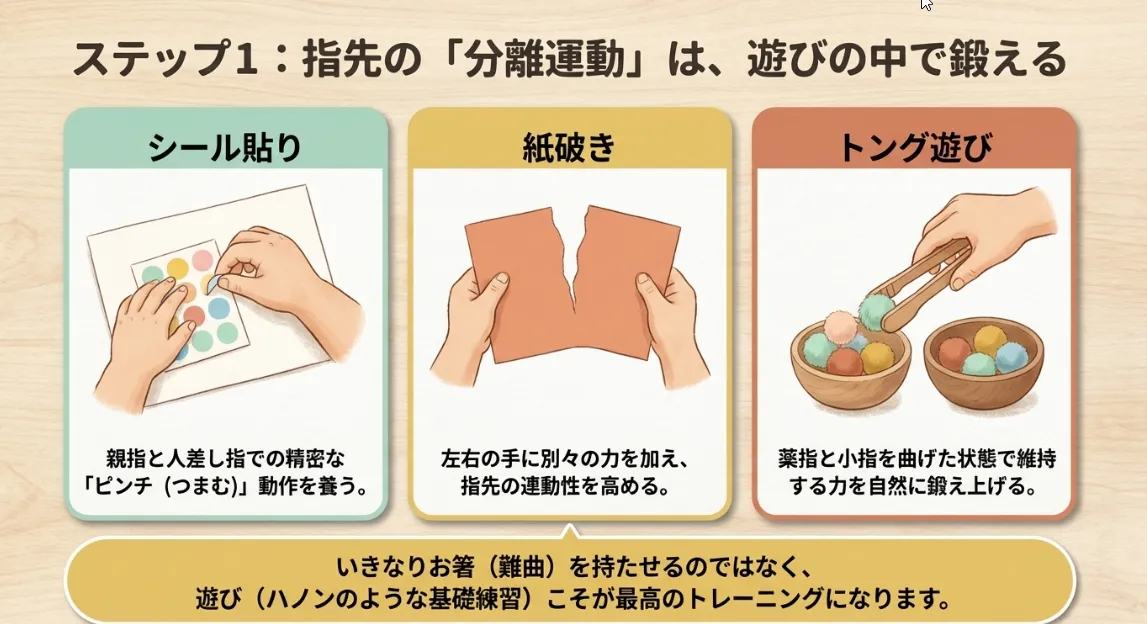 成功率を上げる「1本箸トレーニング」で指先を鍛える