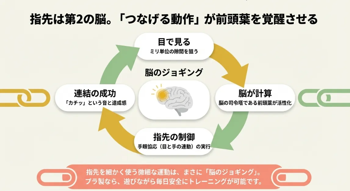 指先を鍛えて地頭を育てるなら「つなげる」素材が最適です