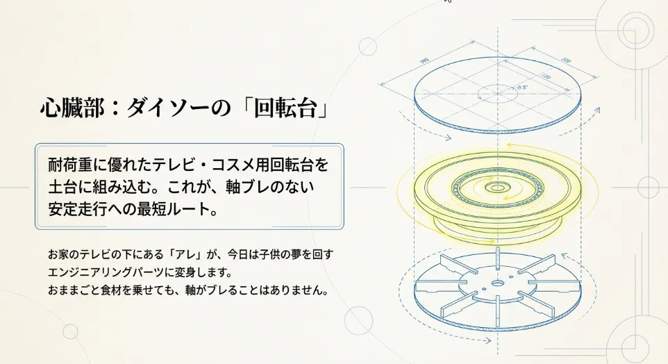 摩擦を消す魔法！ボルトと袋ナットで「プロの回転」を再現