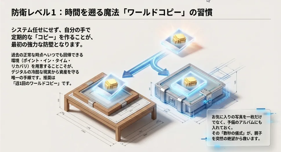 機種別！一瞬で復旧できる「自律バックアップ」術