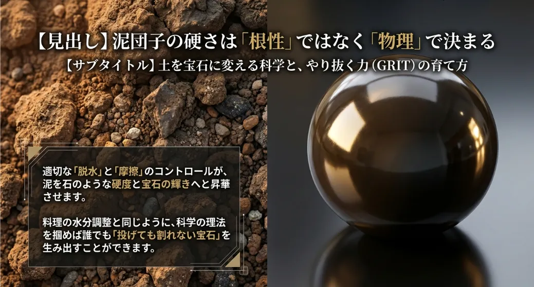 泥団子の硬い作り方