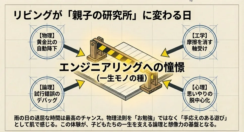 物理学への扉を開く！雨の日の室内ラボで育む親子の探究心