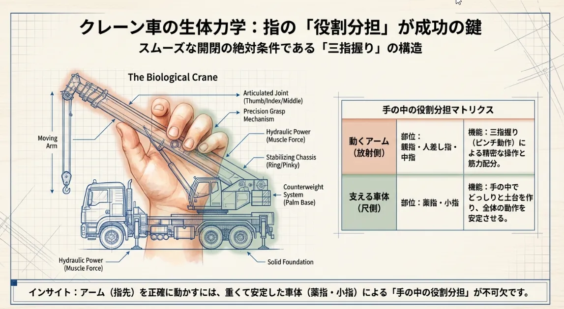 箸操作の鍵は「三指握り」！指先の筋力バランスを整える