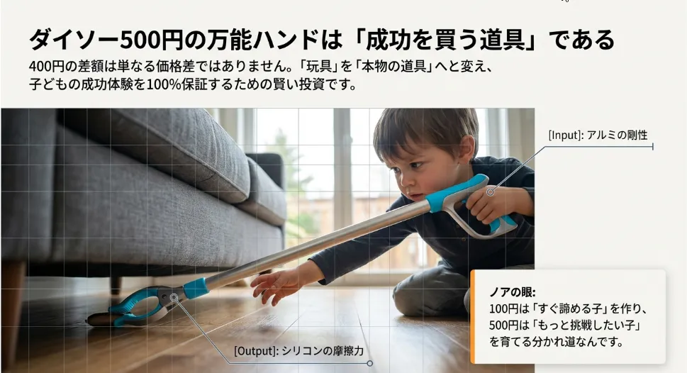 結論！ダイソー500円は400円の差で「成功」を買う道具