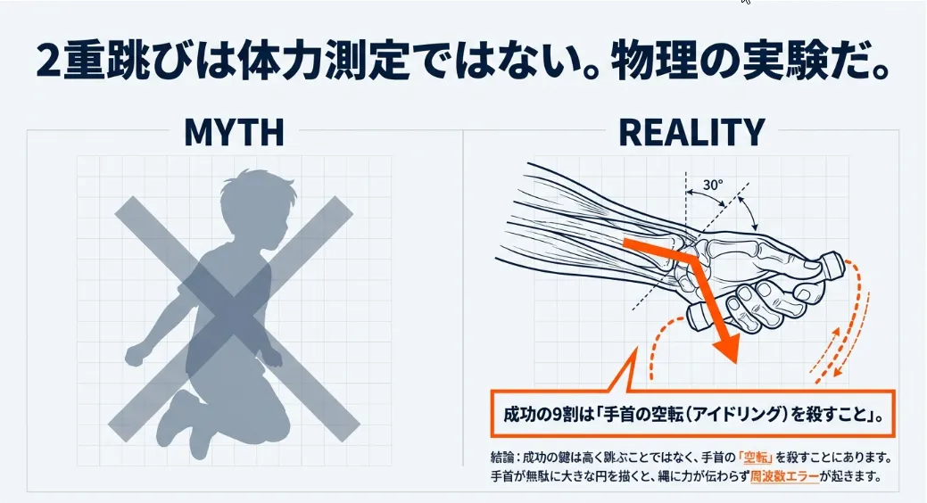 縄跳び2重跳びのコツ！