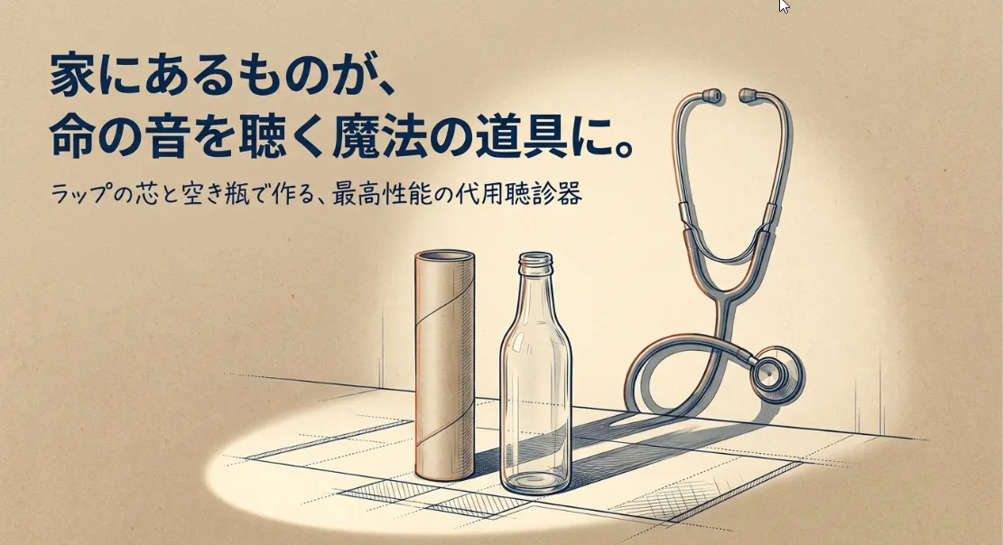 聴診器代わりになるもの！