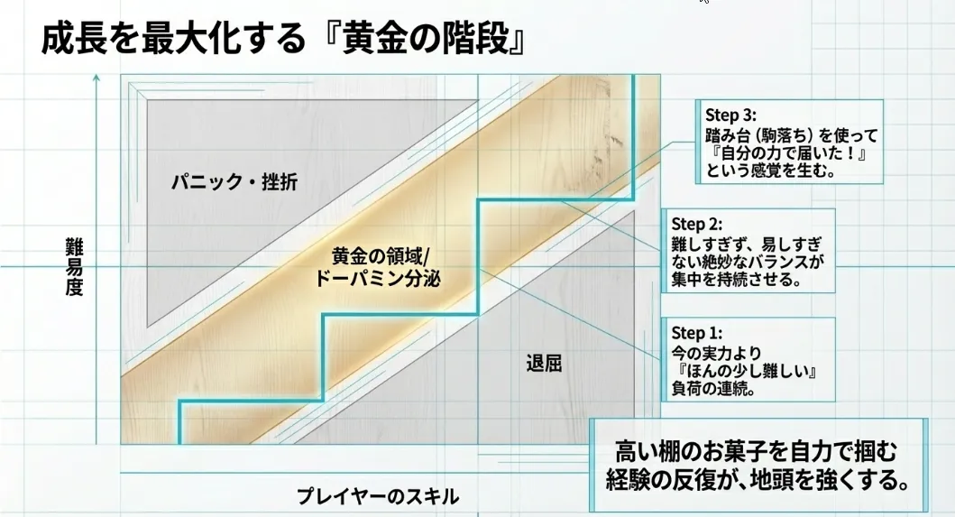 背伸びして届く「ちょうど良い難易度」が上達の黄金律