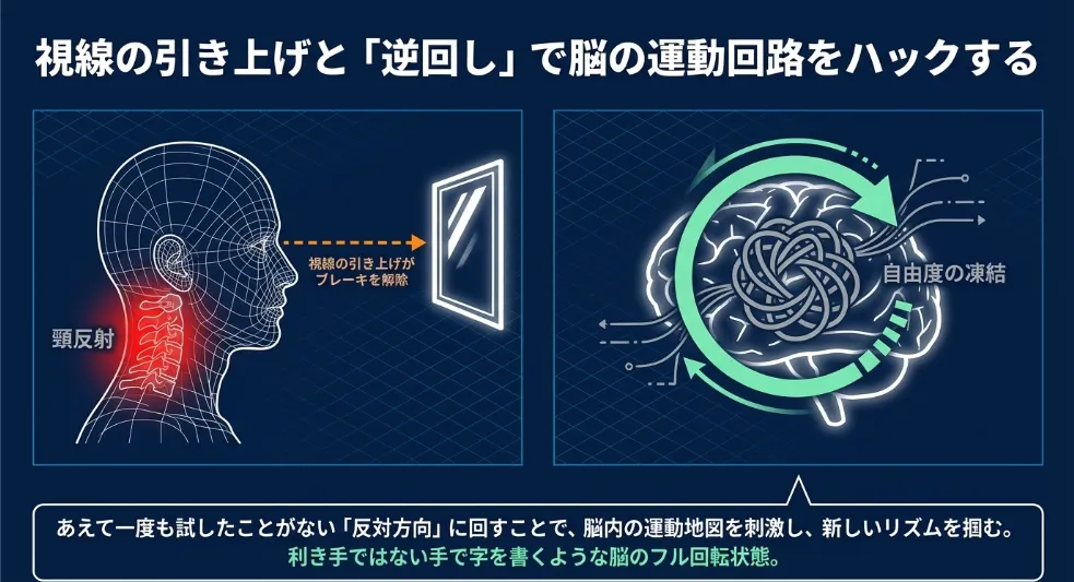 脳をハック！反対回しを試すと「運動地図」が書き換わる