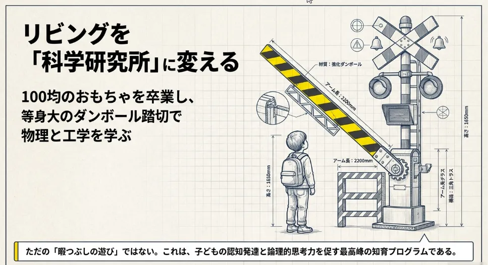 踏切を手作り工作！