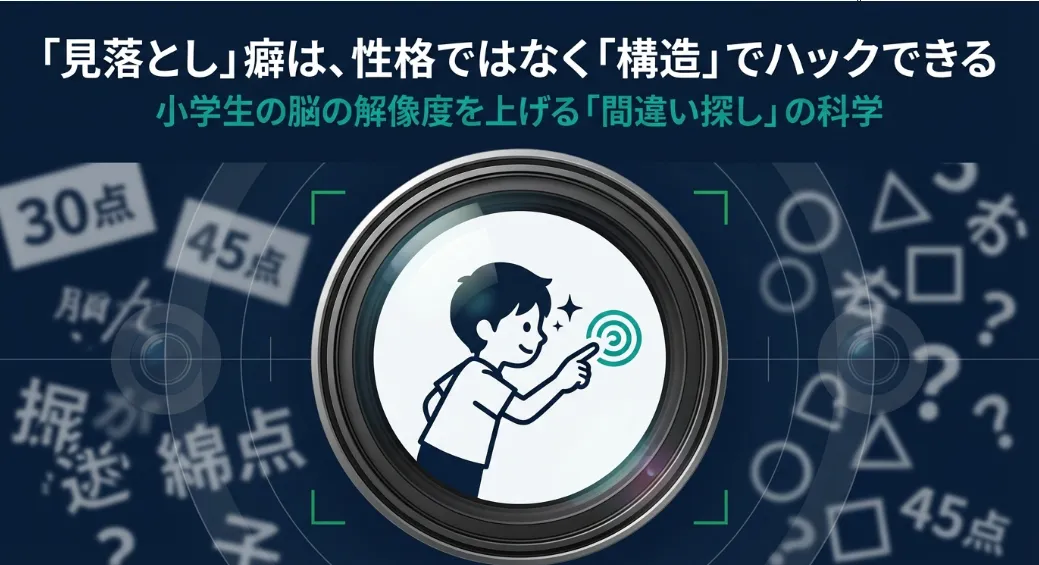 間違い探し本で小学生