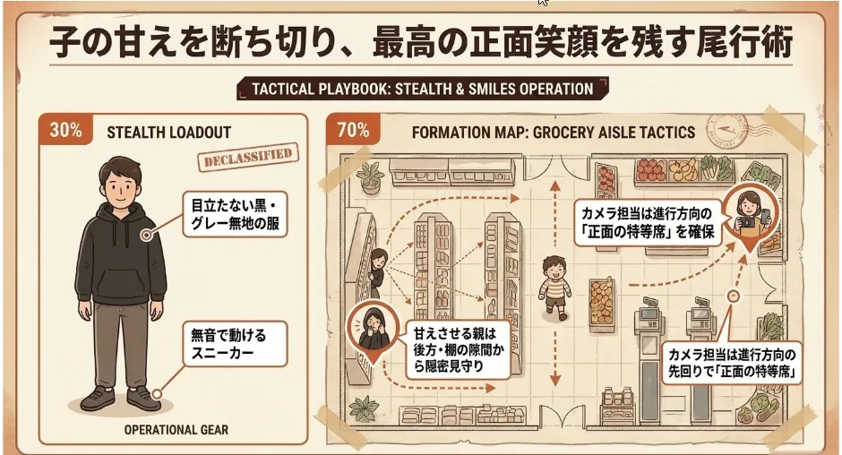 親の立ち回りと撮影法